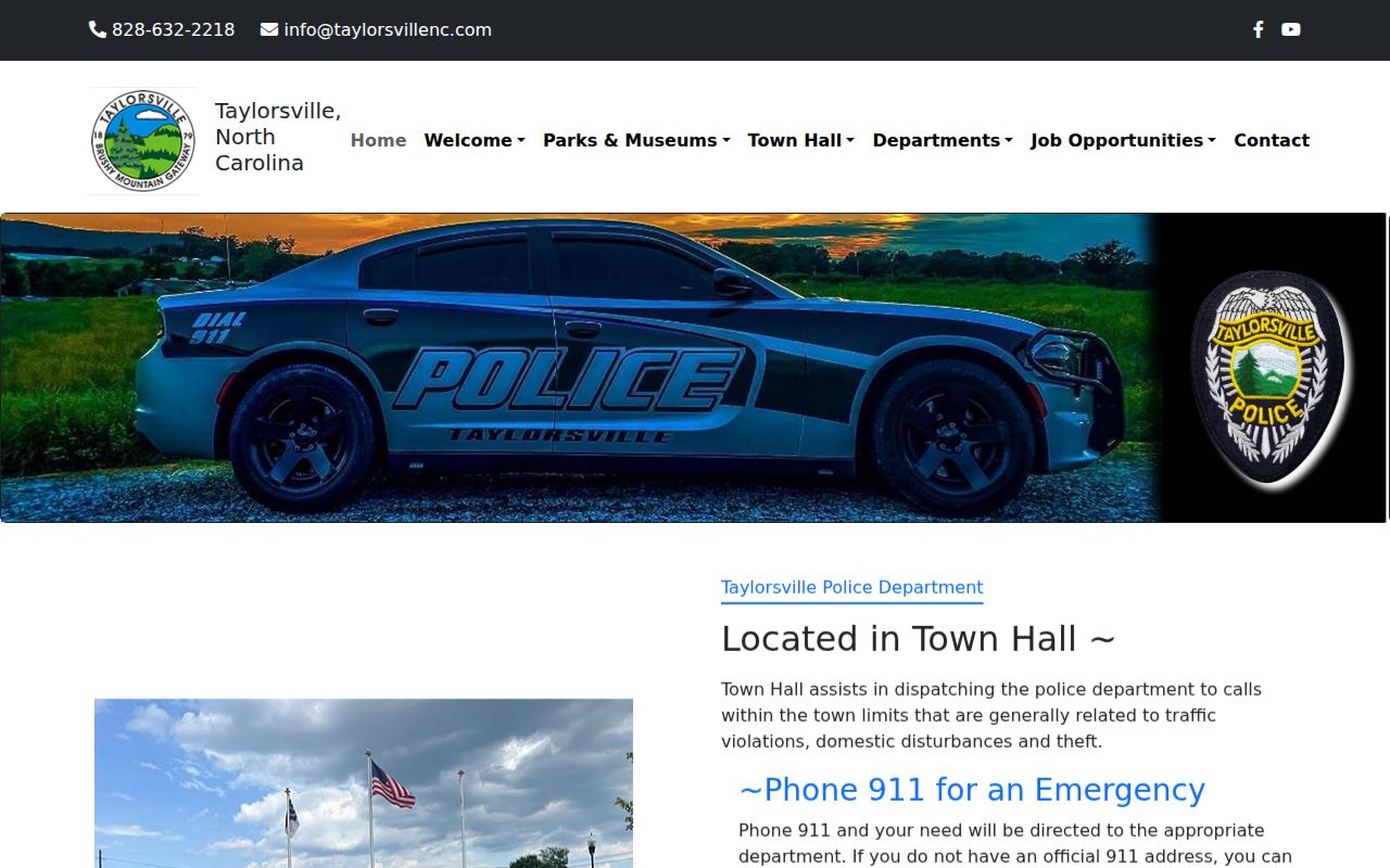 Taylorsville Police contact for Alexander County arrest records