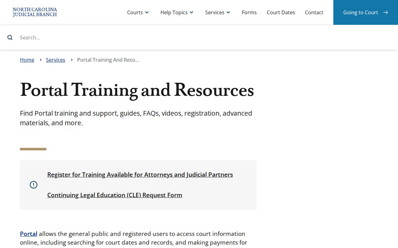 Alexander County criminal court case eCourts search training