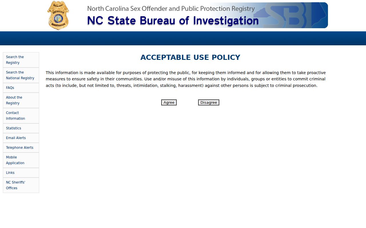 Alexander County sex offender registry name and location search